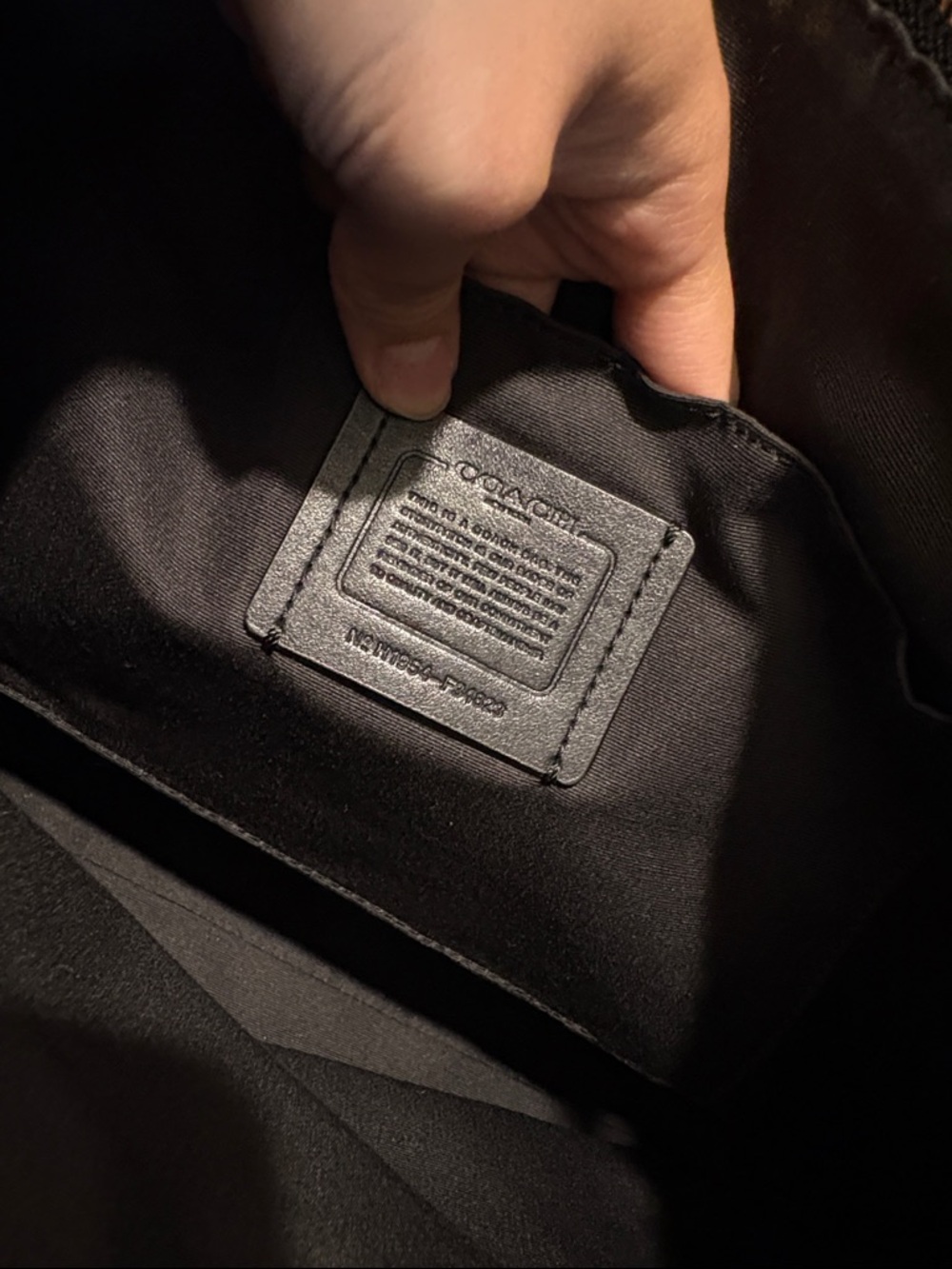 Coach Black Pebbled Leather Shoulder Crossbody - Picture 11 of 15